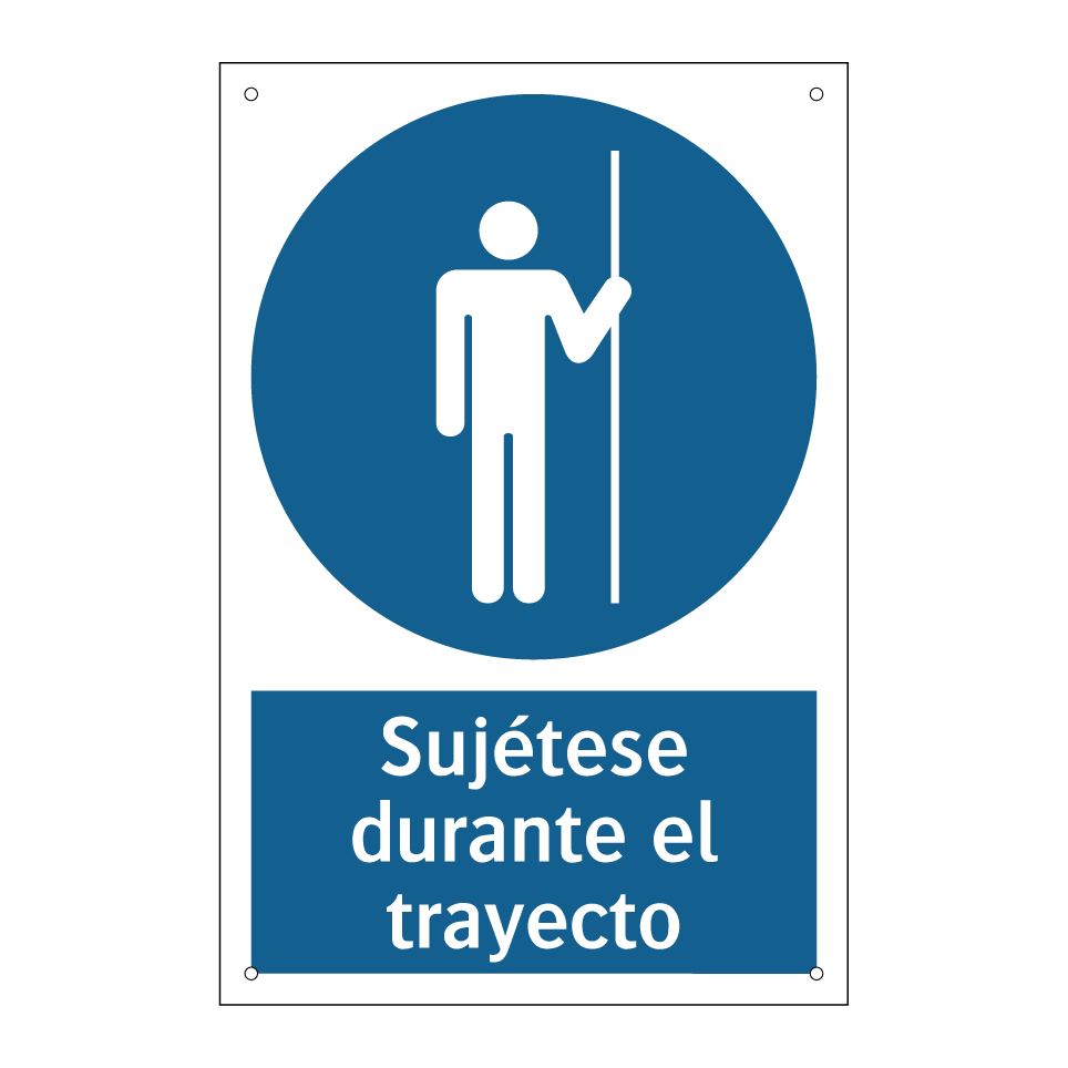 Sujétese durante el trayecto