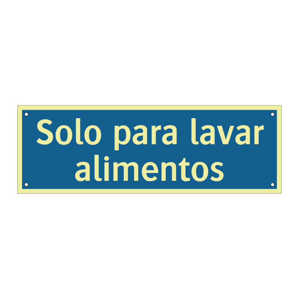 Solo para lavar alimentos