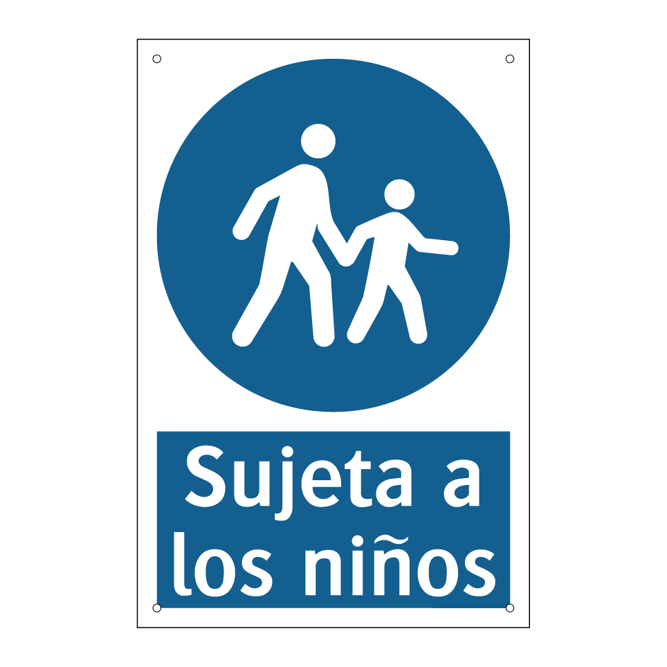 Sujeta a los niños