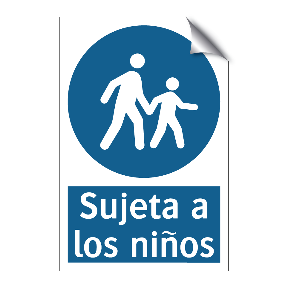 Sujeta a los niños