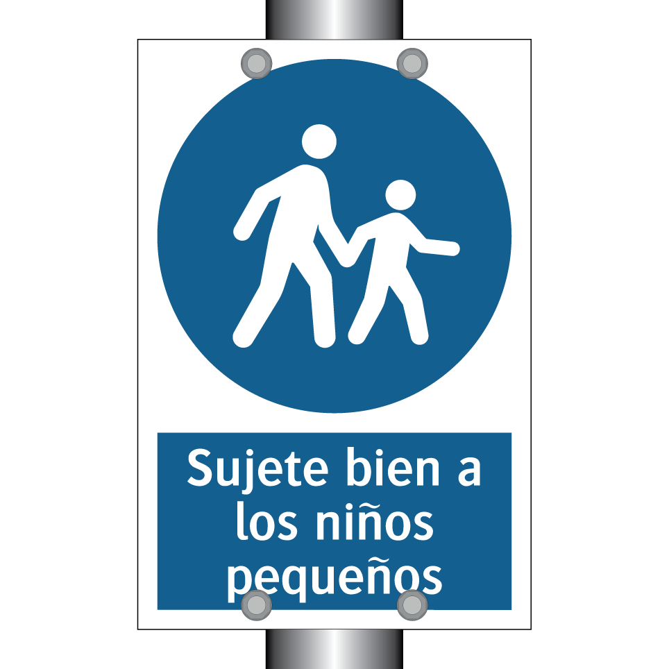 Sujete bien a los niños pequeños