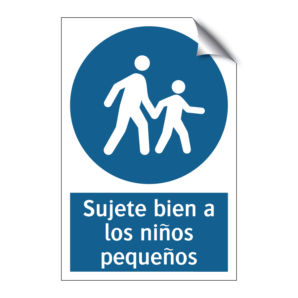 Sujete bien a los niños pequeños