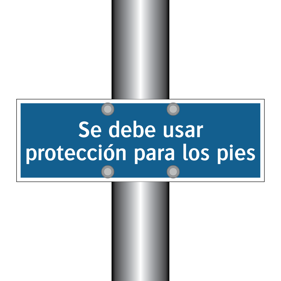 Se debe usar protección para los pies