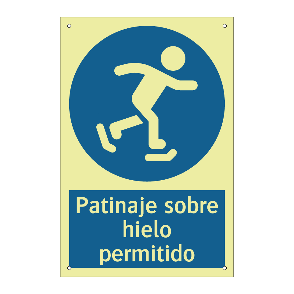 Patinaje sobre hielo permitido