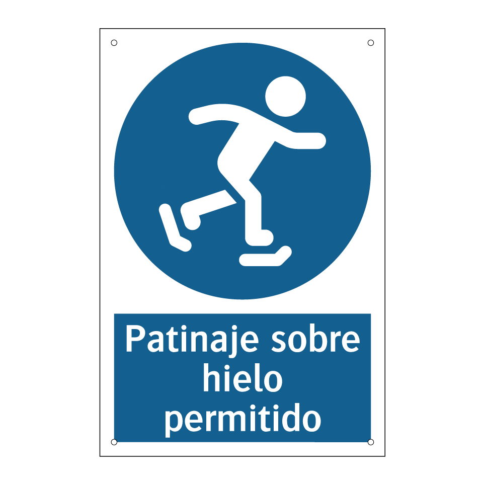 Patinaje sobre hielo permitido