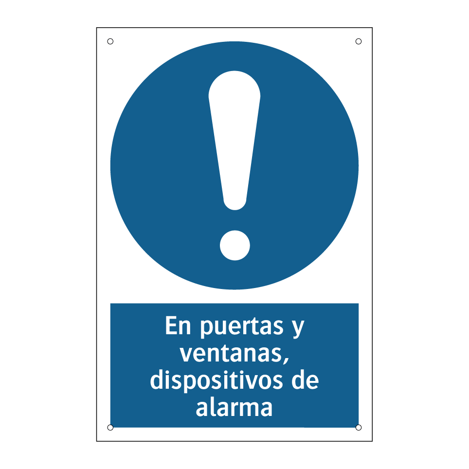 En puertas y ventanas, dispositivos de alarma