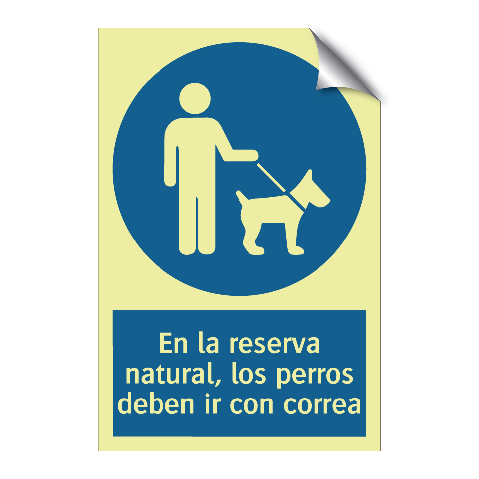En la reserva natural, los perros deben ir con correa