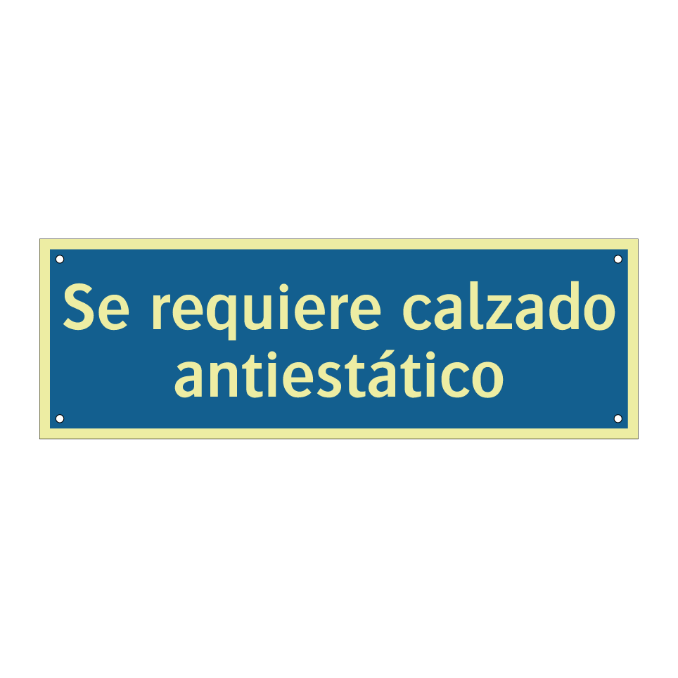 Se requiere calzado antiestático