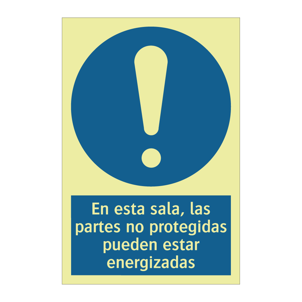 En esta sala, las partes no protegidas pueden estar energizadas