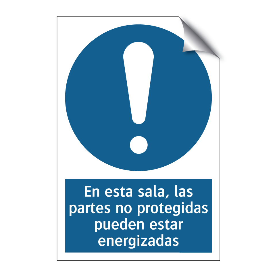 En esta sala, las partes no protegidas pueden estar energizadas