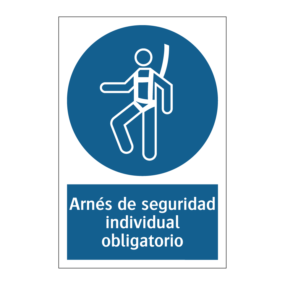 Arnés de seguridad individual obligatorio