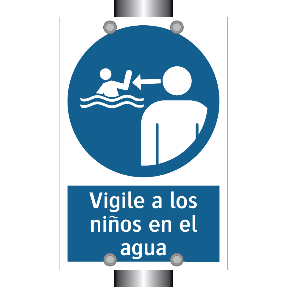 Vigile a los niños en el agua