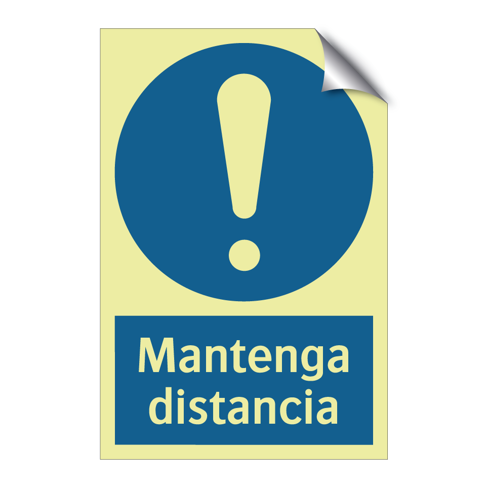 Mantenga distancia