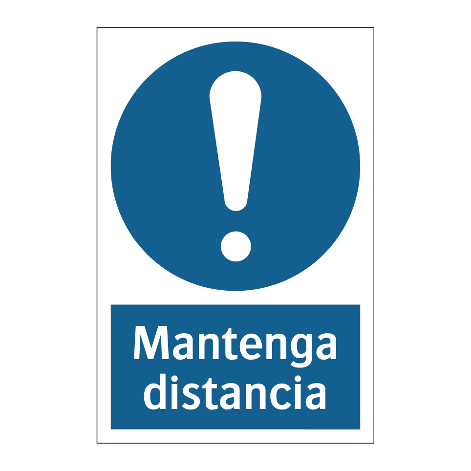Mantenga distancia