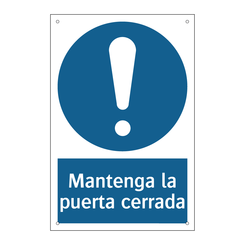Mantenga la puerta cerrada