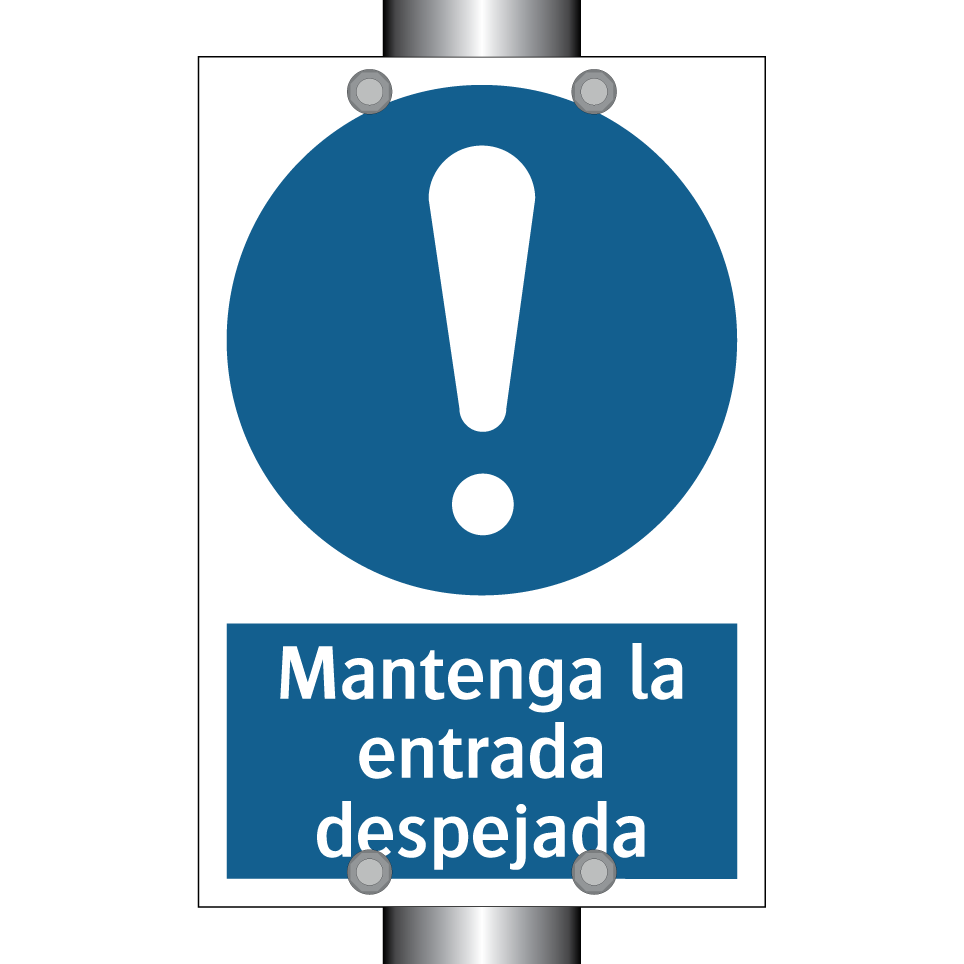 Mantenga la entrada despejada