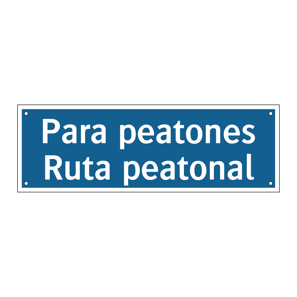 Para peatones Ruta peatonal