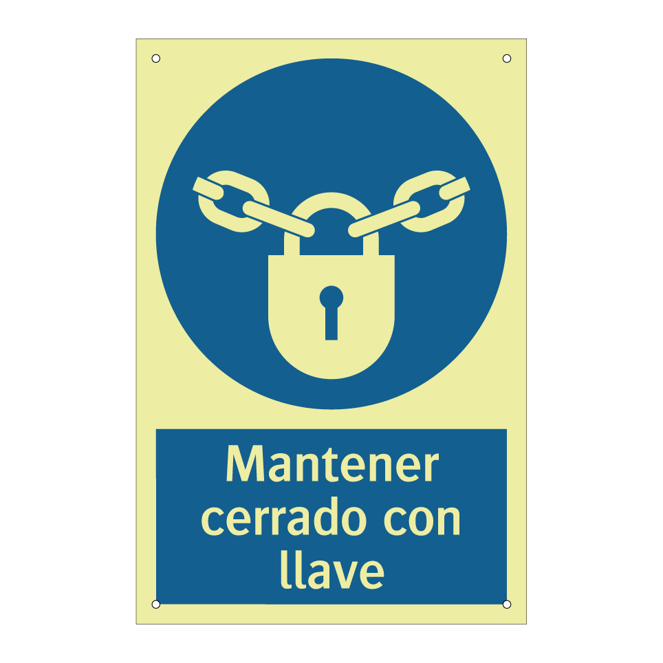 Mantener cerrado con llave