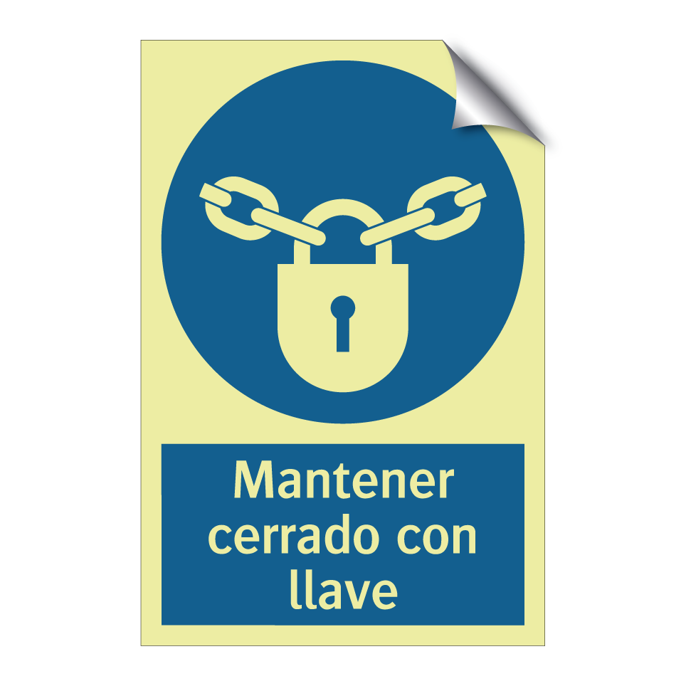 Mantener cerrado con llave