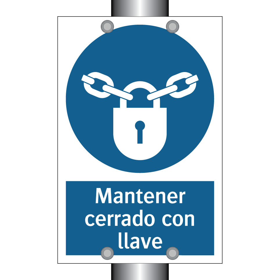 Mantener cerrado con llave