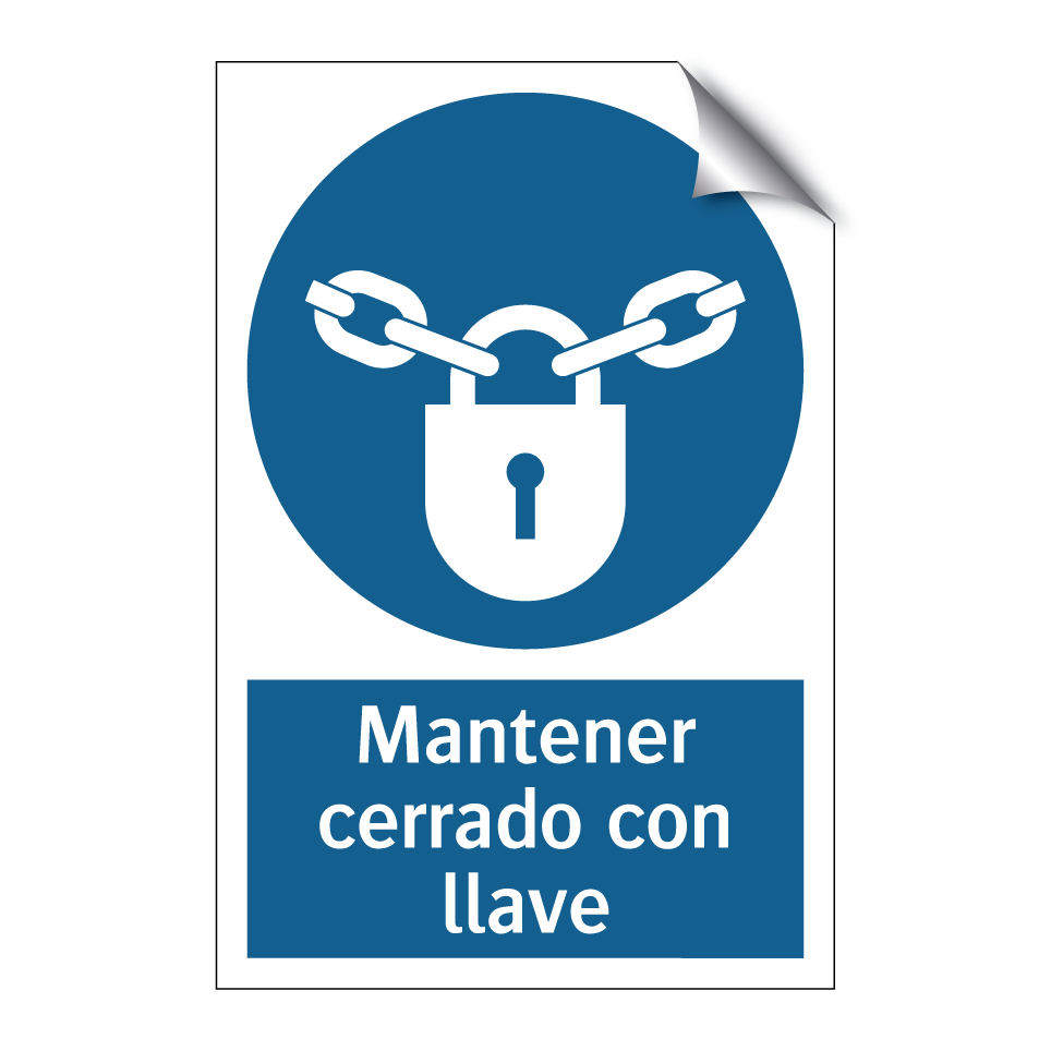 Mantener cerrado con llave