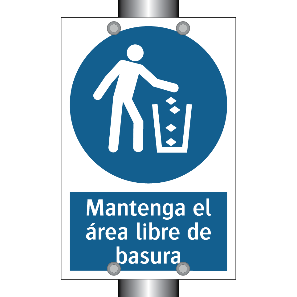 Mantenga el área libre de basura