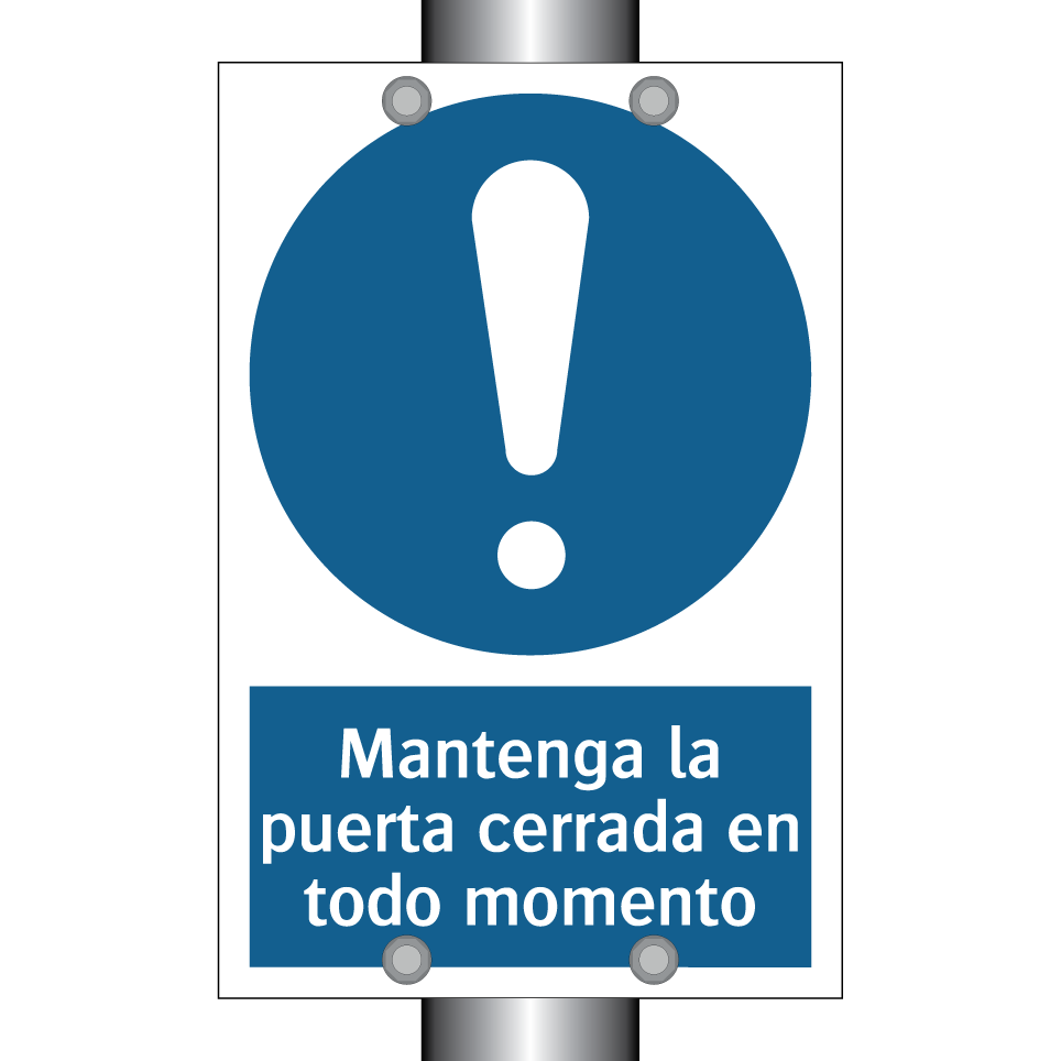 Mantenga la puerta cerrada en todo momento