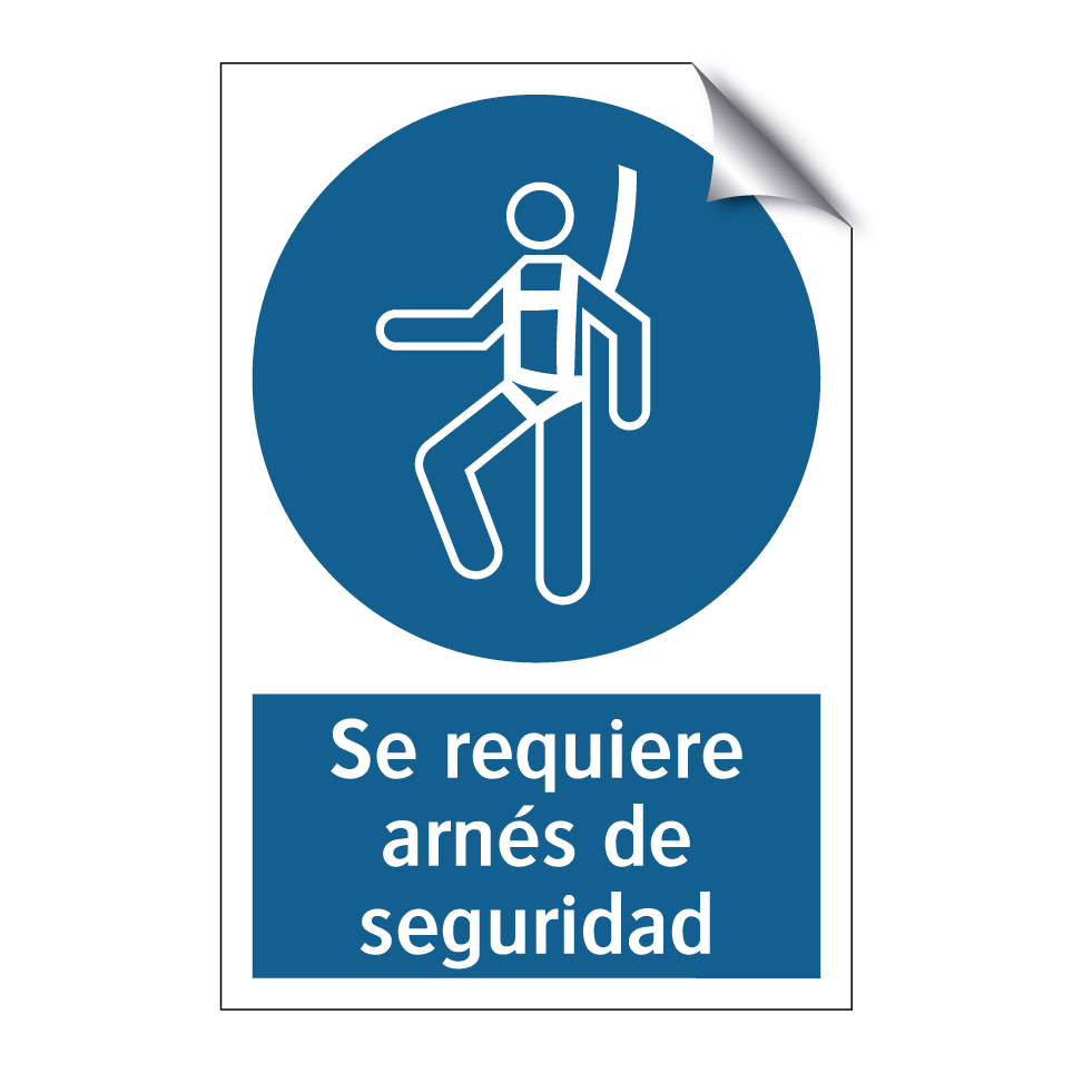 Se requiere arnés de seguridad