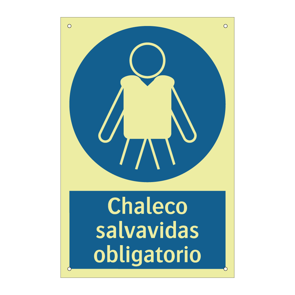 Chaleco salvavidas obligatorio