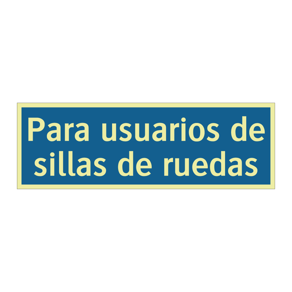 Para usuarios de sillas de ruedas