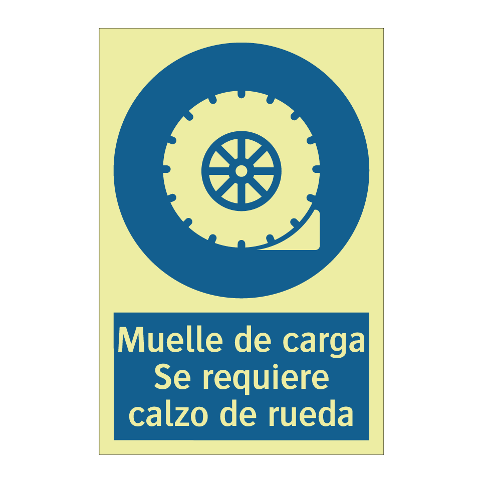 Muelle de carga Se requiere calzo de rueda