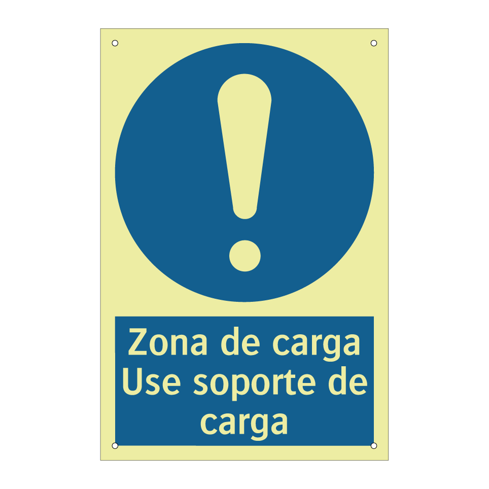 Zona de carga Use soporte de carga