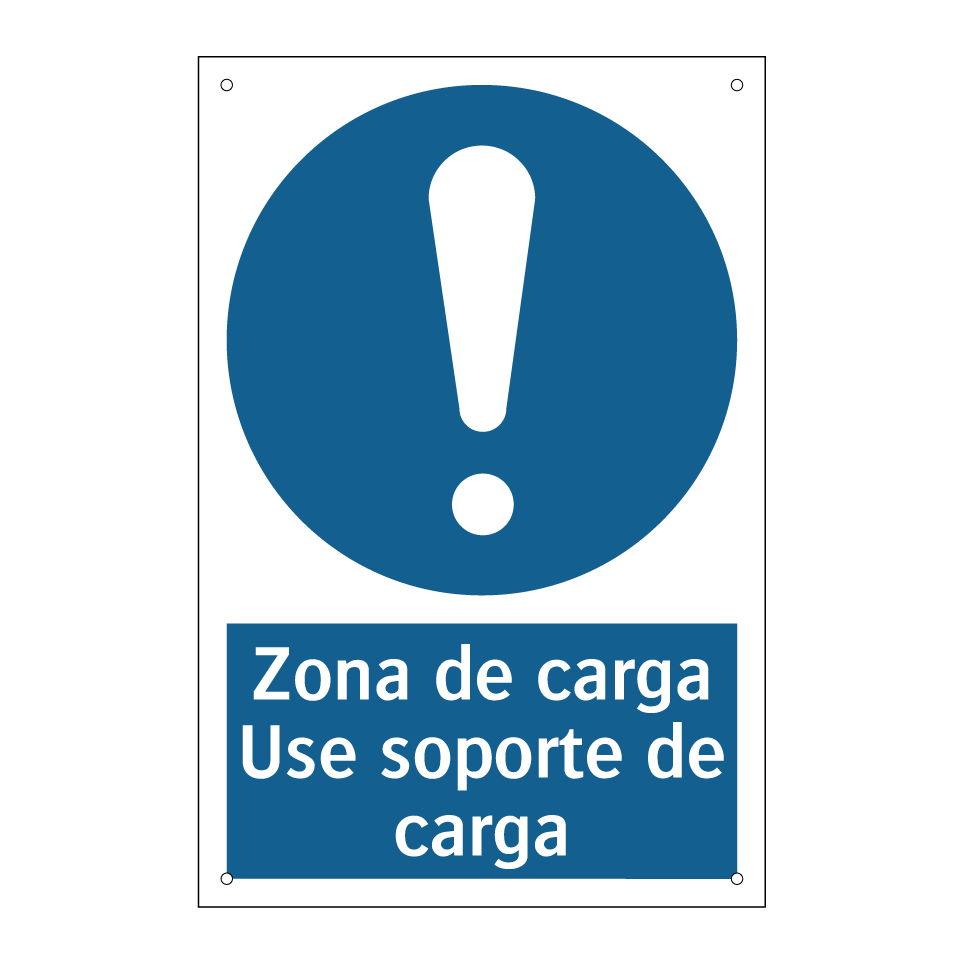 Zona de carga Use soporte de carga
