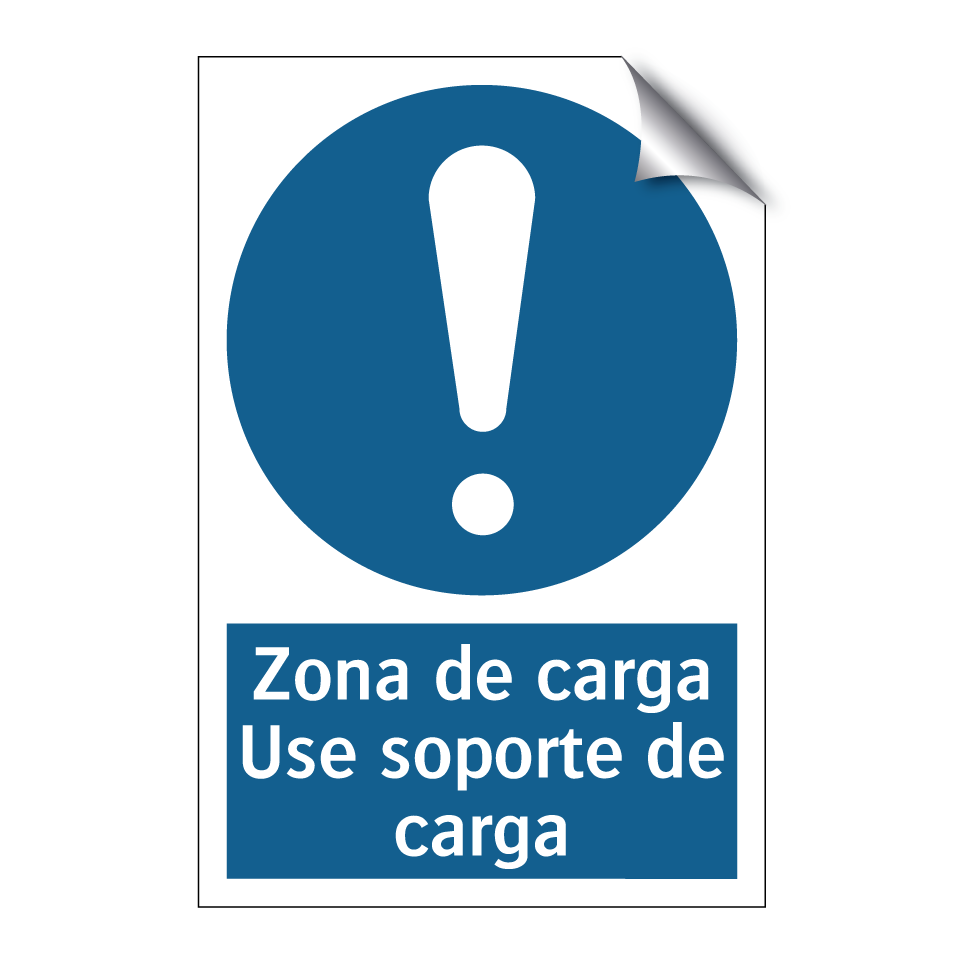 Zona de carga Use soporte de carga