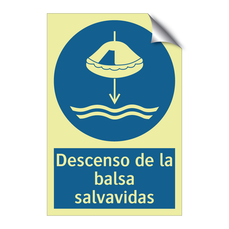 Descenso de la balsa salvavidas