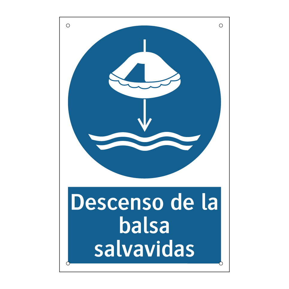 Descenso de la balsa salvavidas