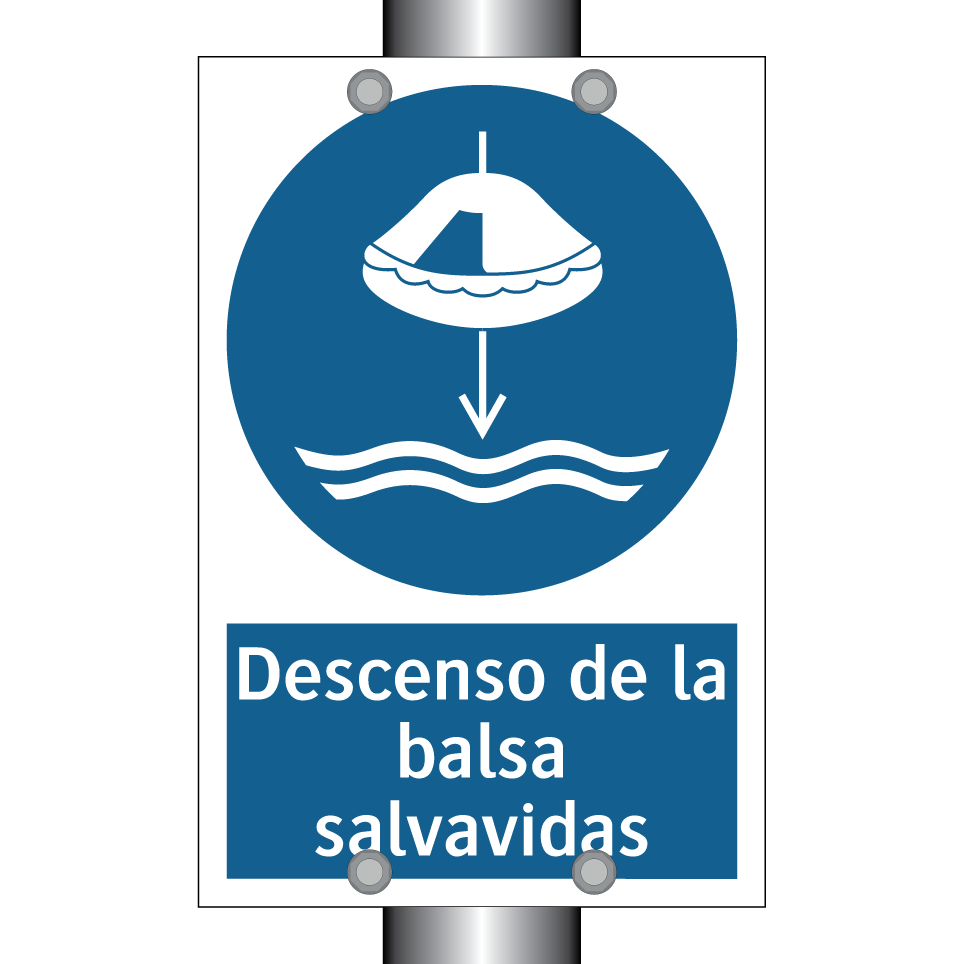Descenso de la balsa salvavidas