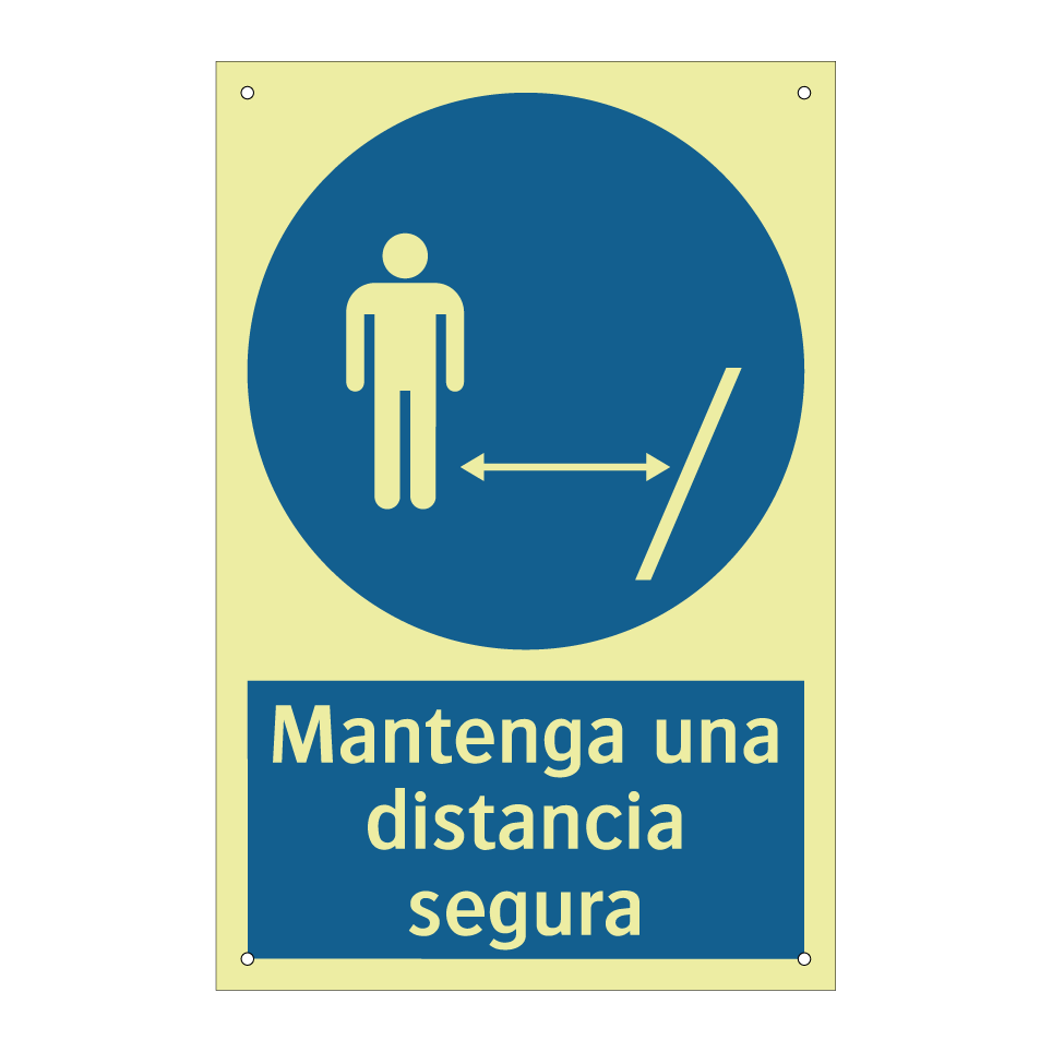 Mantenga una distancia segura