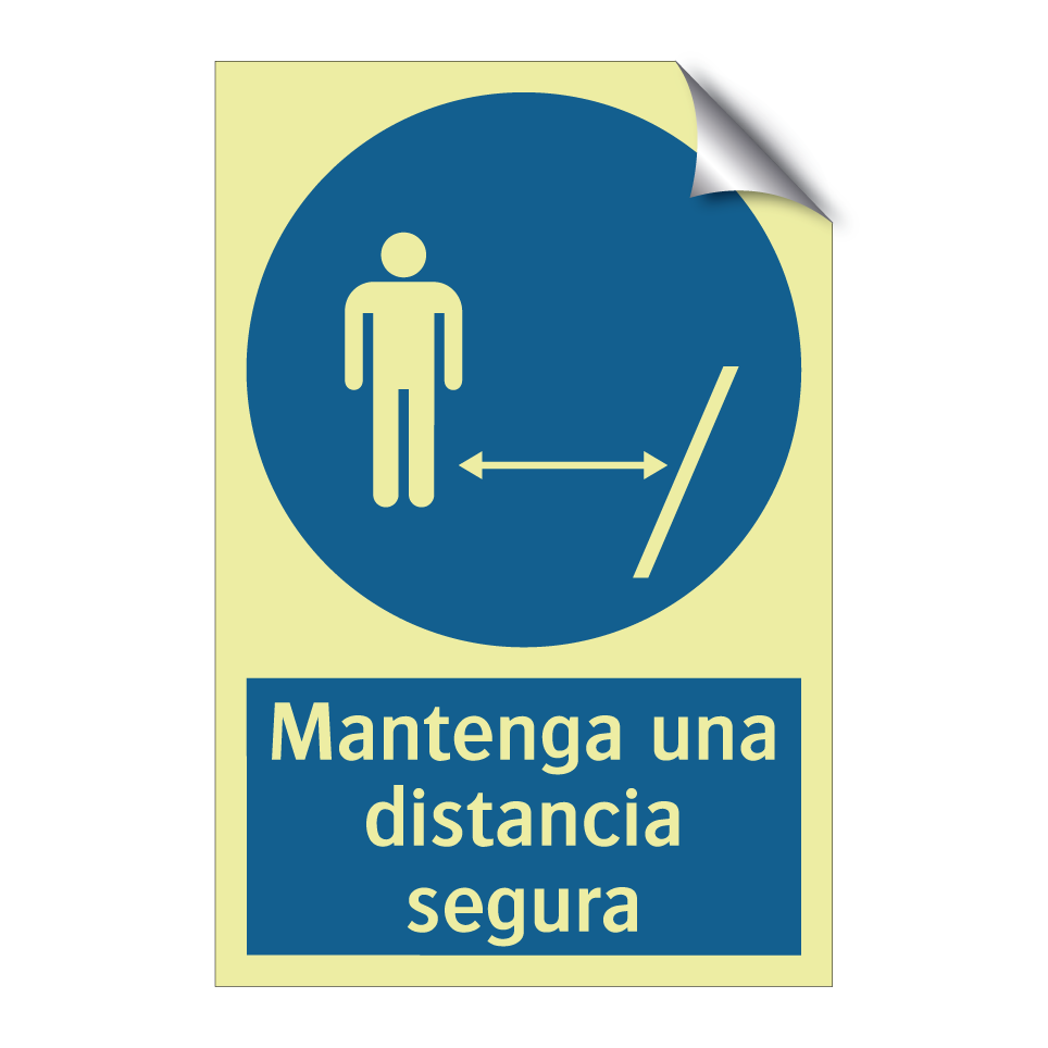 Mantenga una distancia segura