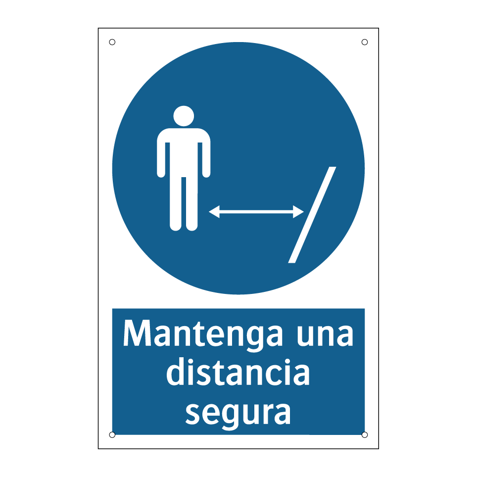 Mantenga una distancia segura