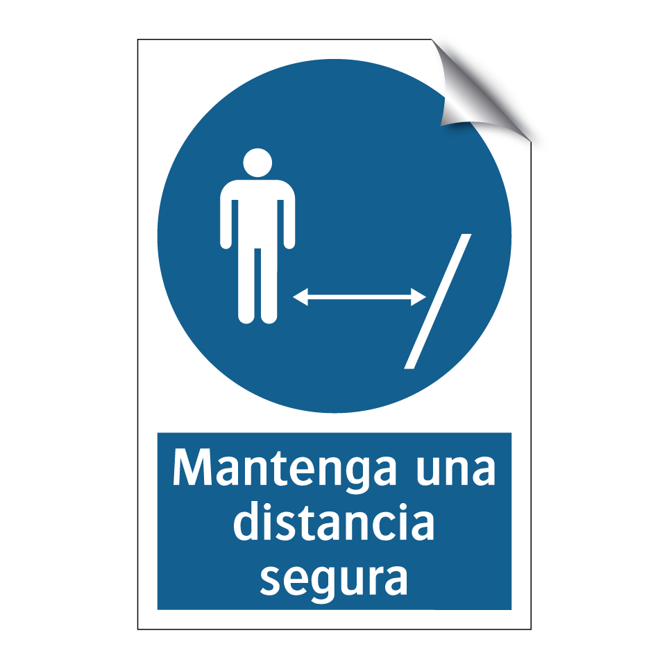 Mantenga una distancia segura
