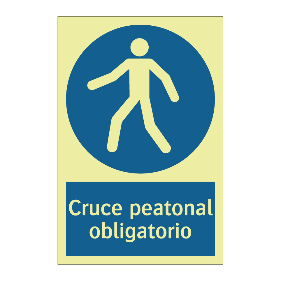 Cruce peatonal obligatorio