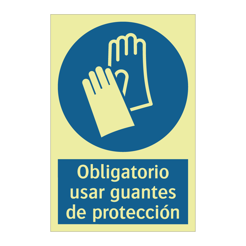 Obligatorio usar guantes de protección