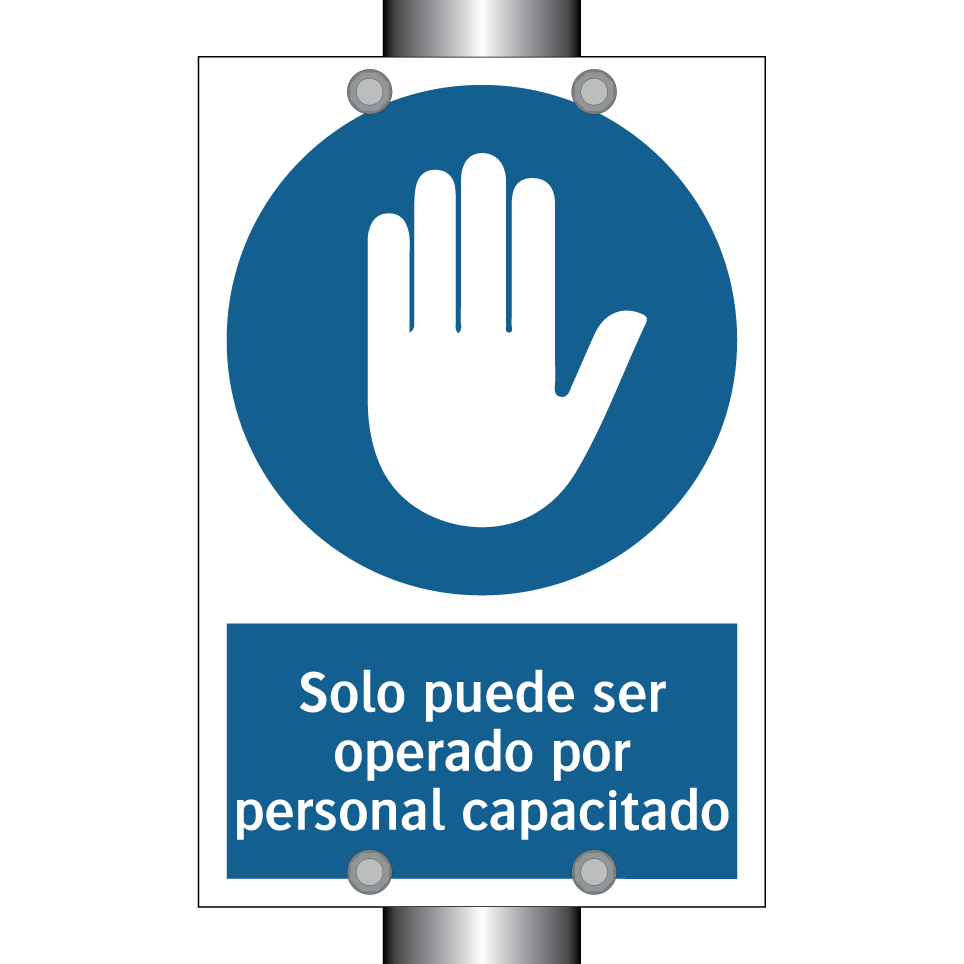 Solo puede ser operado por personal capacitado