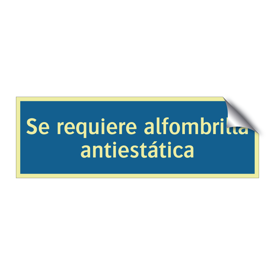 Se requiere alfombrilla antiestática