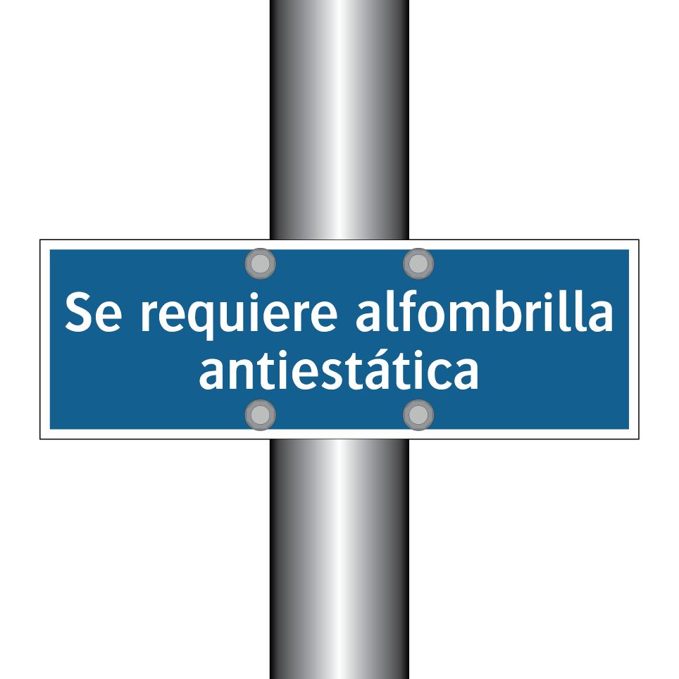 Se requiere alfombrilla antiestática