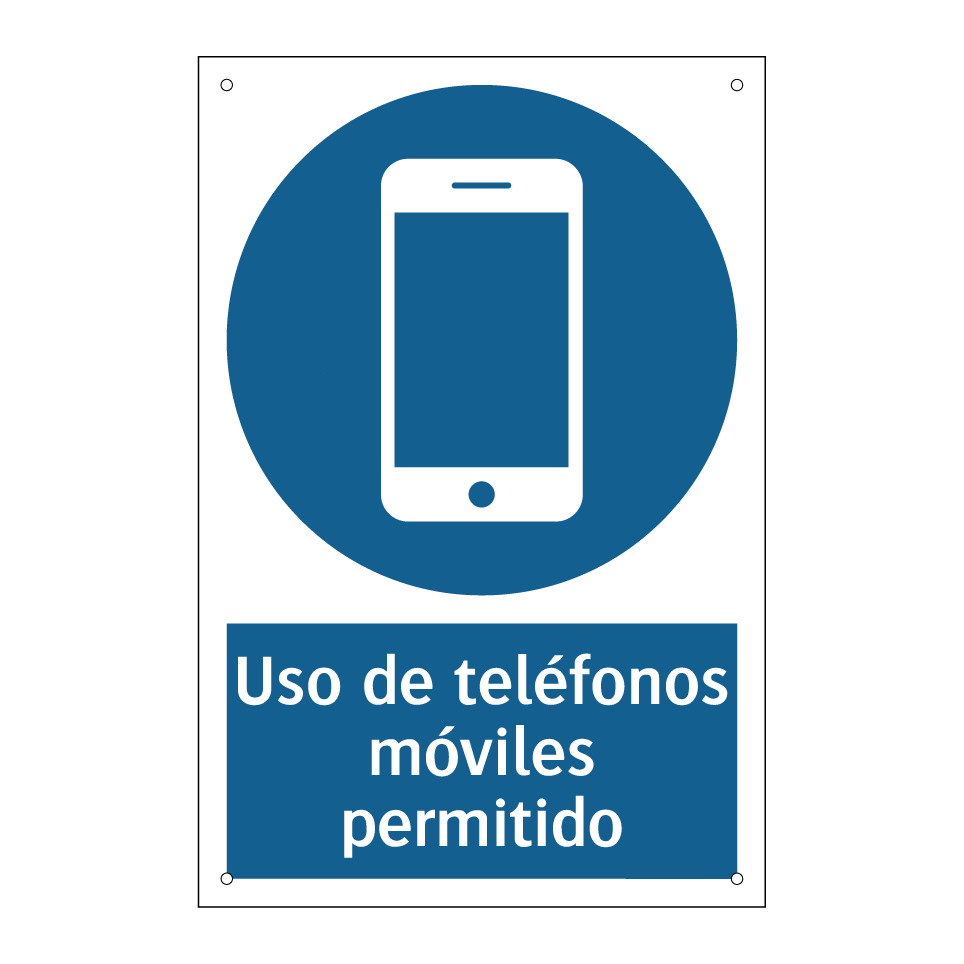 Uso de teléfonos móviles permitido