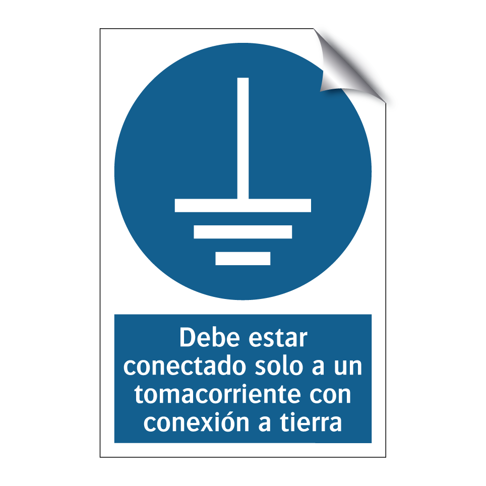 Debe estar conectado solo a un tomacorriente con conexión a tierra