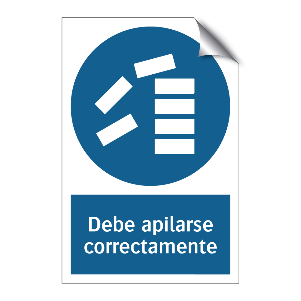 Debe apilarse correctamente