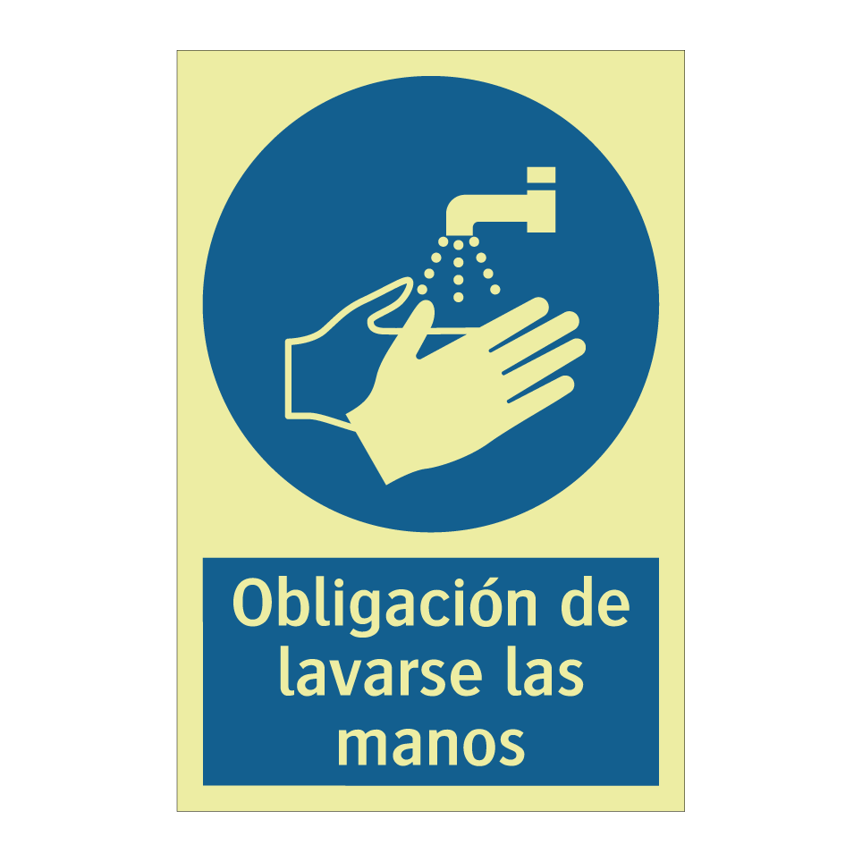 Obligación de lavarse las manos